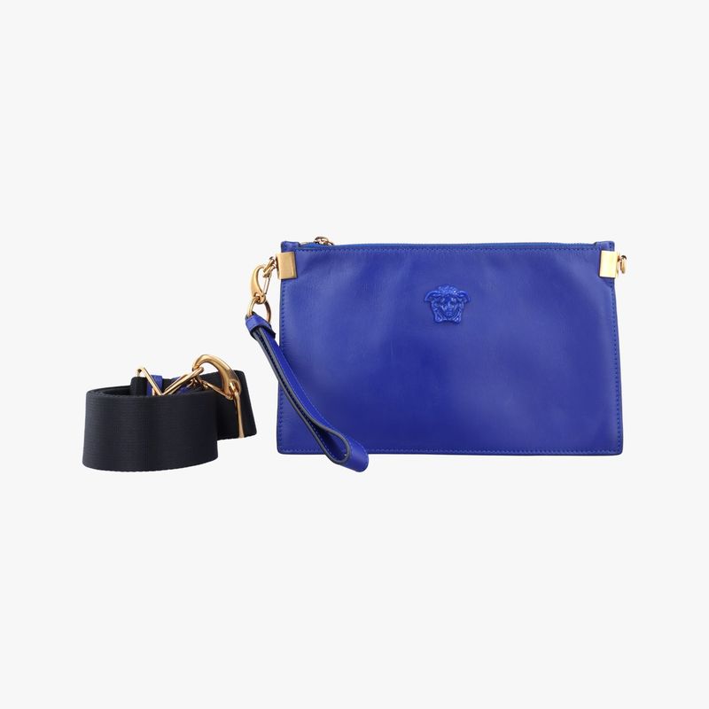 Versace (Versace) VERSACE La Medusa Blue Leather