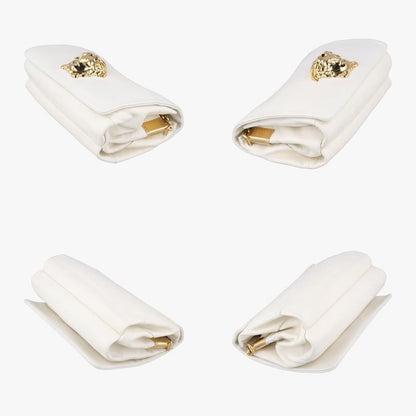 Versace (Versace) VERSACE Palazzo Medusa White Leather CLG 120 756 069 339