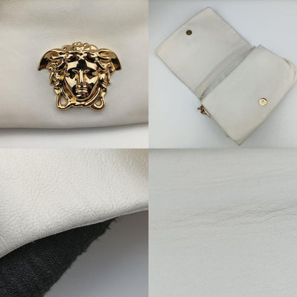 Versace (Versace) VERSACE Palazzo Medusa White Leather CLG 120 756 069 339