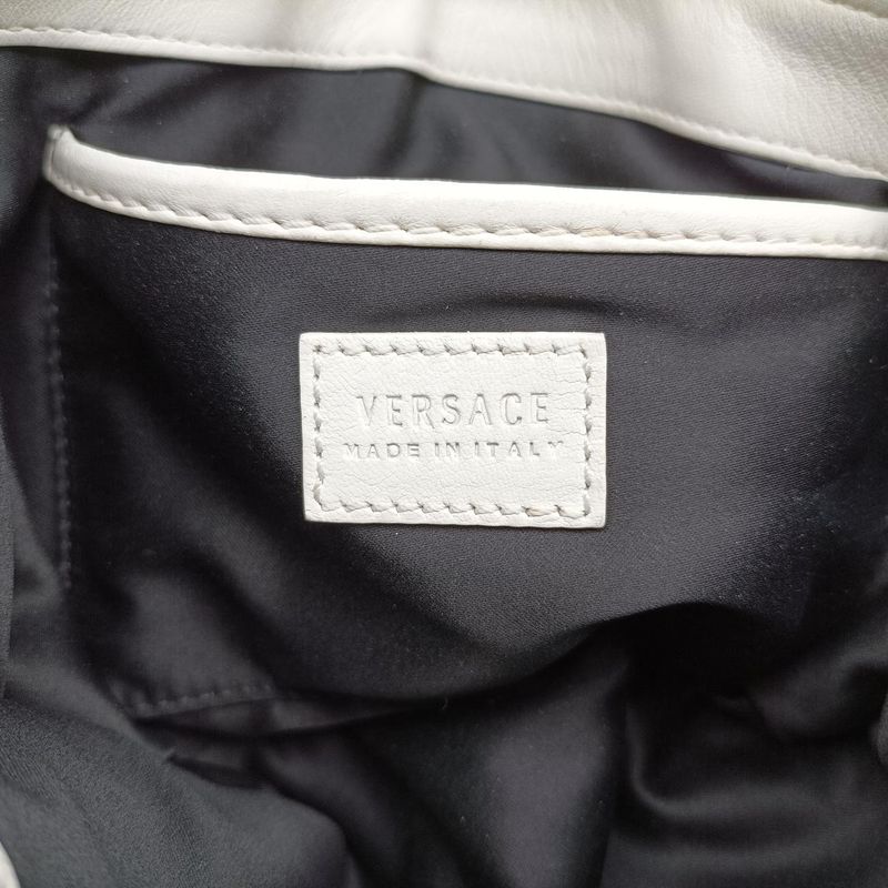 Versace (Versace) VERSACE Palazzo Medusa White Leather CLG 120 756 069 339