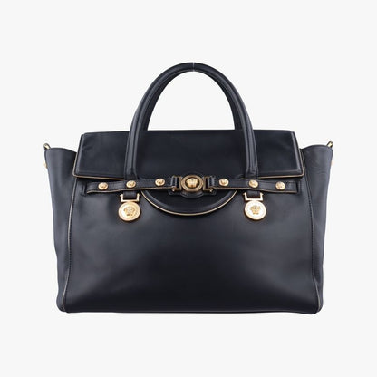 Versace (Versace) VERSACE Medusa Medallion Black Leather CLG159230420181