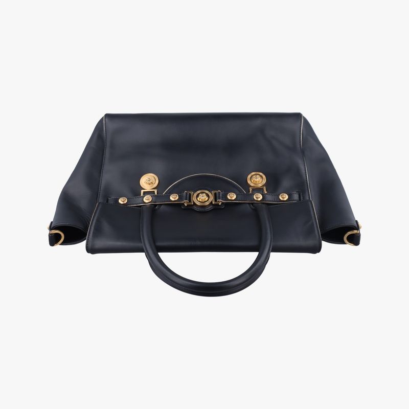Versace (Versace) VERSACE Medusa Medallion Black Leather CLG159230420181