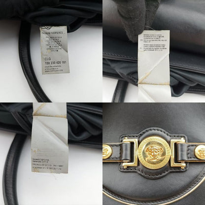 Versace (Versace) VERSACE Medusa Medallion Black Leather CLG159230420181