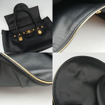 Versace (Versace) VERSACE Medusa Medallion Black Leather CLG159230420181