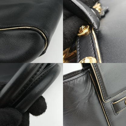 Versace (Versace) VERSACE Medusa Medallion Black Leather CLG159230420181