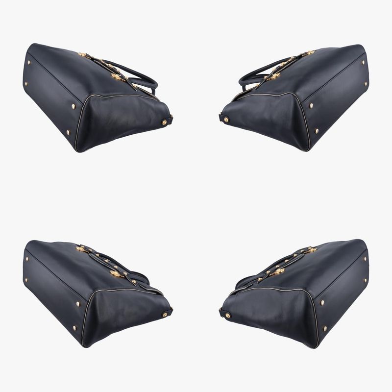 Versace (Versace) VERSACE Medusa Medallion Black Leather CLG159230420181