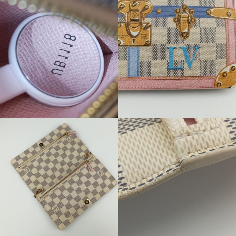 LOUIS VUITTON Summer Trunk Pochette Weekend Azure x Multicolor Damier Camber