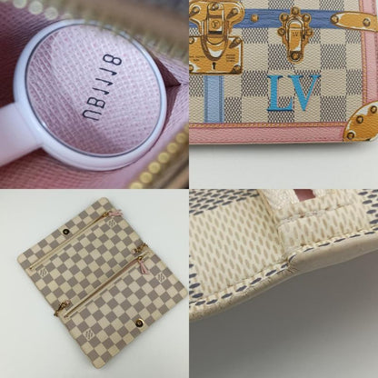 LOUIS VUITTON Summer Trunk Pochette Weekend Azure x Multicolor Damier Camber