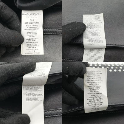 Versace VERSACE Studded Palazzo Medusa Black Leather CLG 562 504 673 535