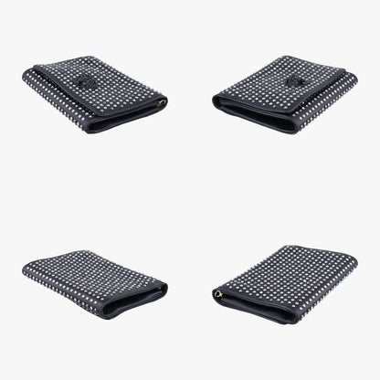 Versace VERSACE Studded Palazzo Medusa Black Leather CLG 562 504 673 535