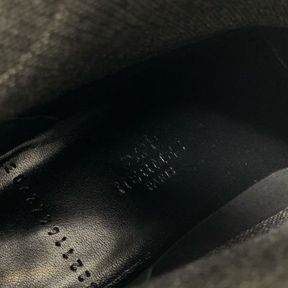 Hermes Volver Boots Short Shoes Fabric Gray Black Sock Exlibris Knit