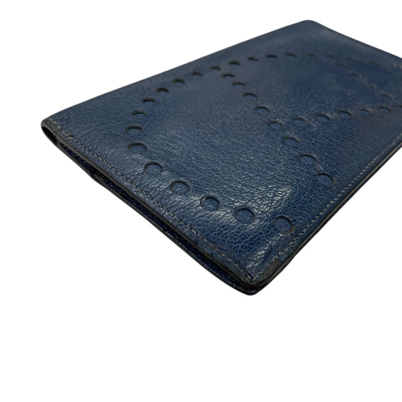 Em1213 Hermes Long Wallet Evelyne Navy-
