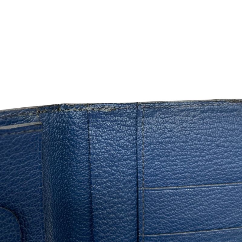Em1213 Hermes Long Wallet Evelyne Navy-