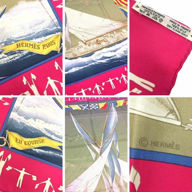 Hermes Carre 90 Scarf Yacht Pattern Aq7562