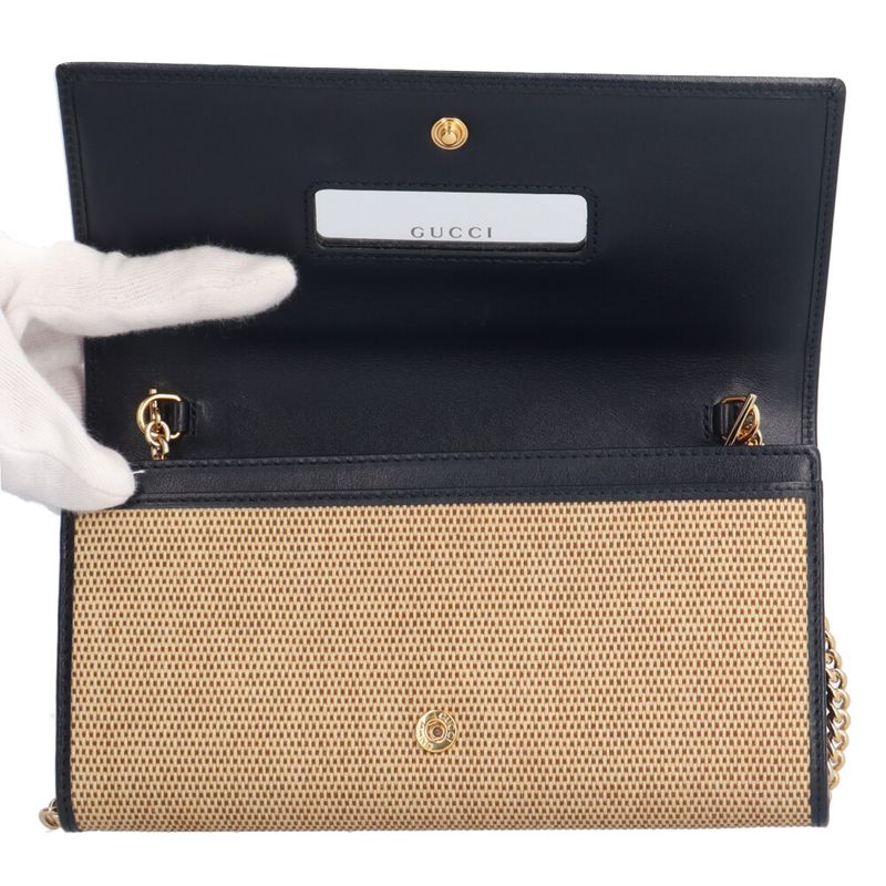 Gucci Horsebit 1955 Shoulder Bag Leather 621888 Beige Ladies Gucci Used Gucci