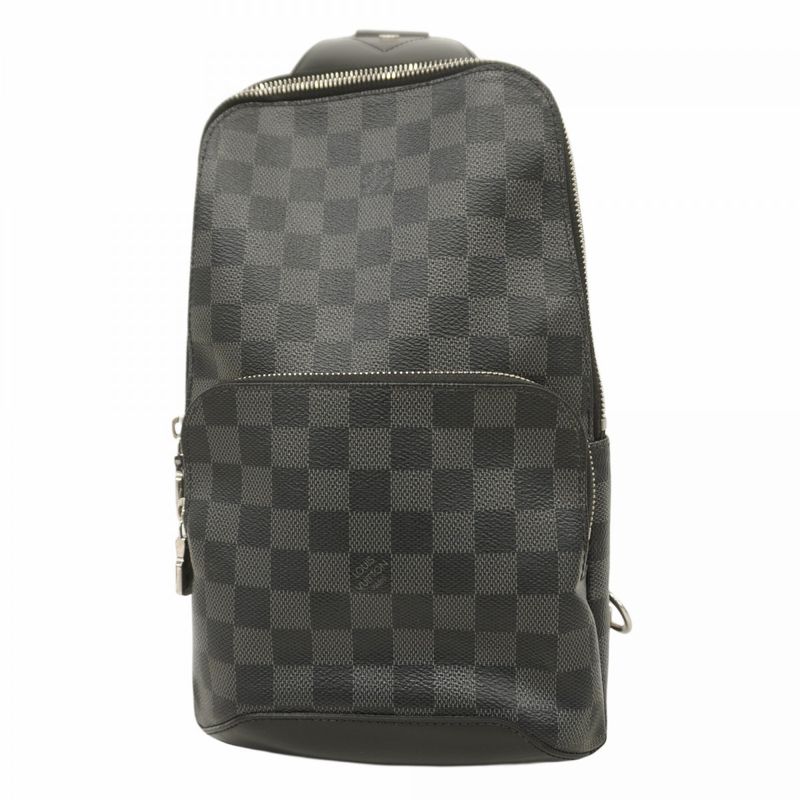 Louis Vuitton Body Bag Damier Graphite Avenues Ring Bag N41719 Black Men's