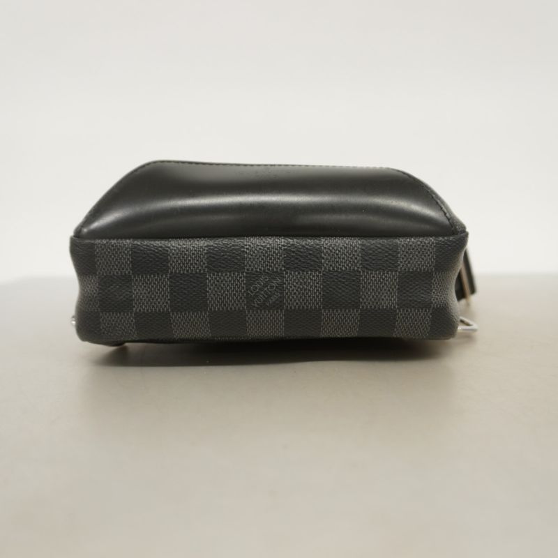 Louis Vuitton Body Bag Damier Graphite Avenues Ring Bag N41719 Black Men's