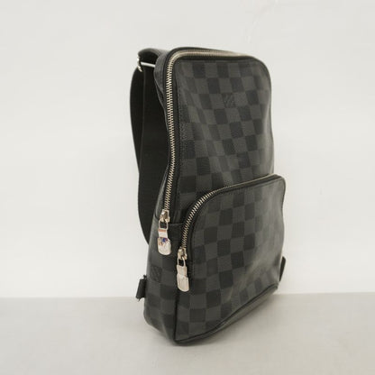 Louis Vuitton Body Bag Damier Graphite Avenues Ring Bag N41719 Black Men's