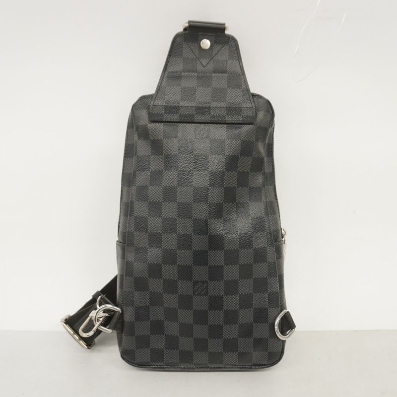 Louis Vuitton Body Bag Damier Graphite Avenues Ring Bag N41719 Black Men's