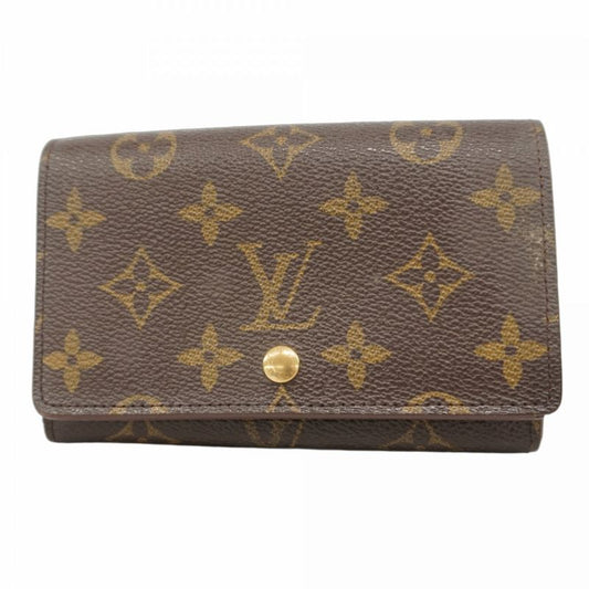 Louis Vuitton Wallet Monogram Porte Monnaie Vie Trésor M61730 Brown Ladies
