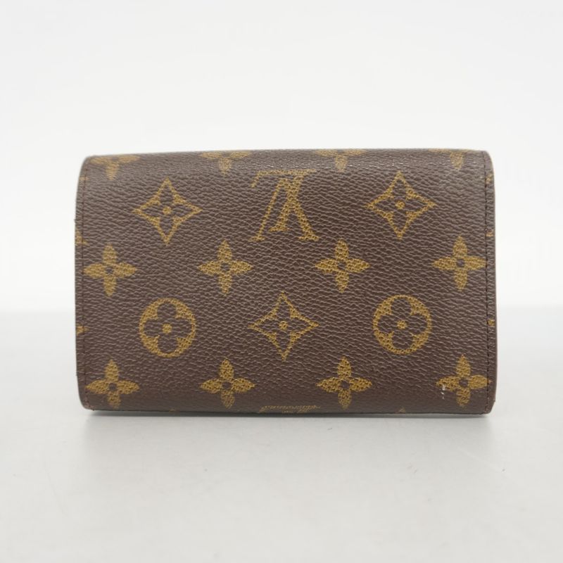 Louis Vuitton Wallet Monogram Porte Monnaie Vie Trésor M61730 Brown Ladies