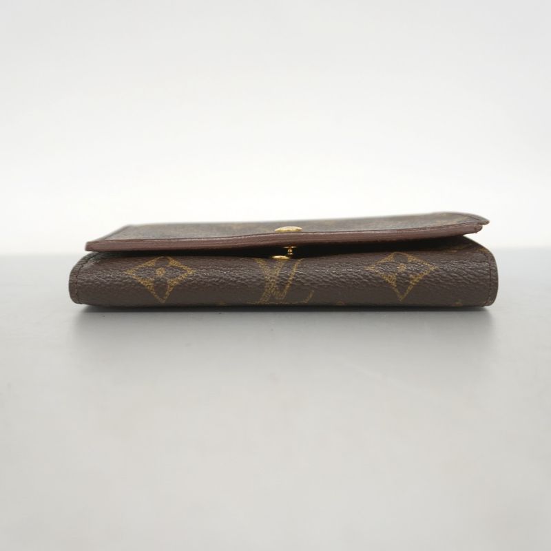 Louis Vuitton Wallet Monogram Porte Monnaie Vie Trésor M61730 Brown Ladies