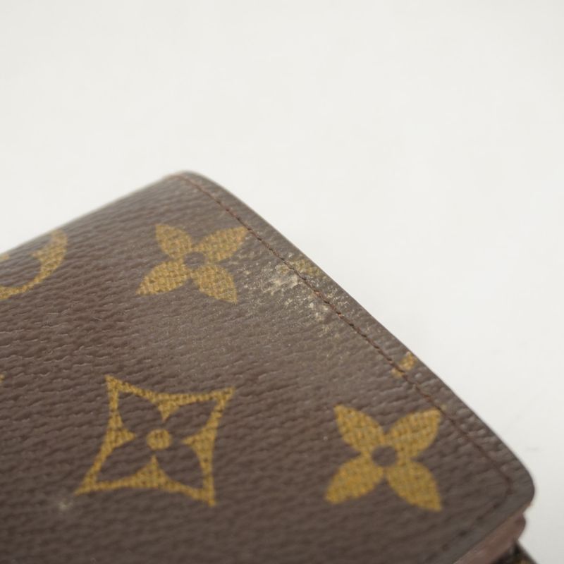 Louis Vuitton Wallet Monogram Porte Monnaie Vie Trésor M61730 Brown Ladies