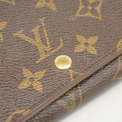 Louis Vuitton Wallet Monogram Porte Monnaie Vie Trésor M61730 Brown Ladies