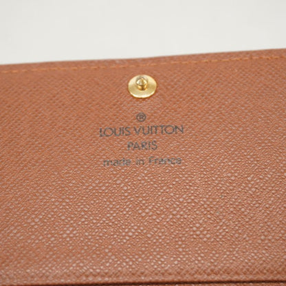 Louis Vuitton Wallet Monogram Porte Monnaie Vie Trésor M61730 Brown Ladies