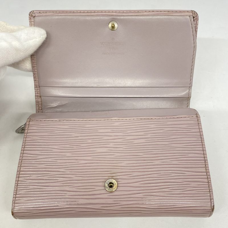 Louis Vuitton Wallet Epi Porte Monet Bier Tresor M6350b Lilla Women's