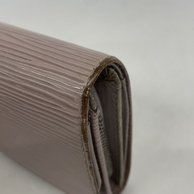 Louis Vuitton Wallet Epi Porte Monet Bier Tresor M6350b Lilla Women's