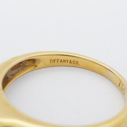 Tiffany & Co Ring 18k Yellow Gold Yellow Gold Sapphire Blue #13.5 Ladies