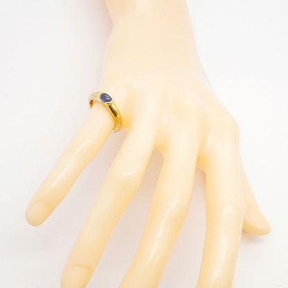 Tiffany & Co Ring 18k Yellow Gold Yellow Gold Sapphire Blue #13.5 Ladies