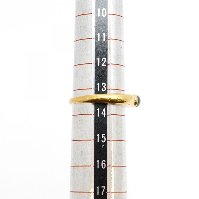 Tiffany & Co Ring 18k Yellow Gold Yellow Gold Sapphire Blue #13.5 Ladies