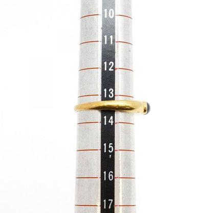 Tiffany & Co Ring 18k Yellow Gold Yellow Gold Sapphire Blue #13.5 Ladies