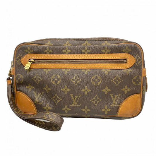 Louis Vuitton Clutch Bag Monogram Marly Dragonne GM M51825 Brown Men's
