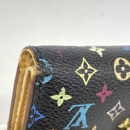 Louis Vuitton Trifold Wallet Monogram Multicolor Portefeuille Koala M58015 Noir