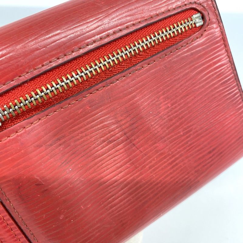 Louis Vuitton Epi Portefeuille Koala M5801e Rouge Women's Trifold Wallet