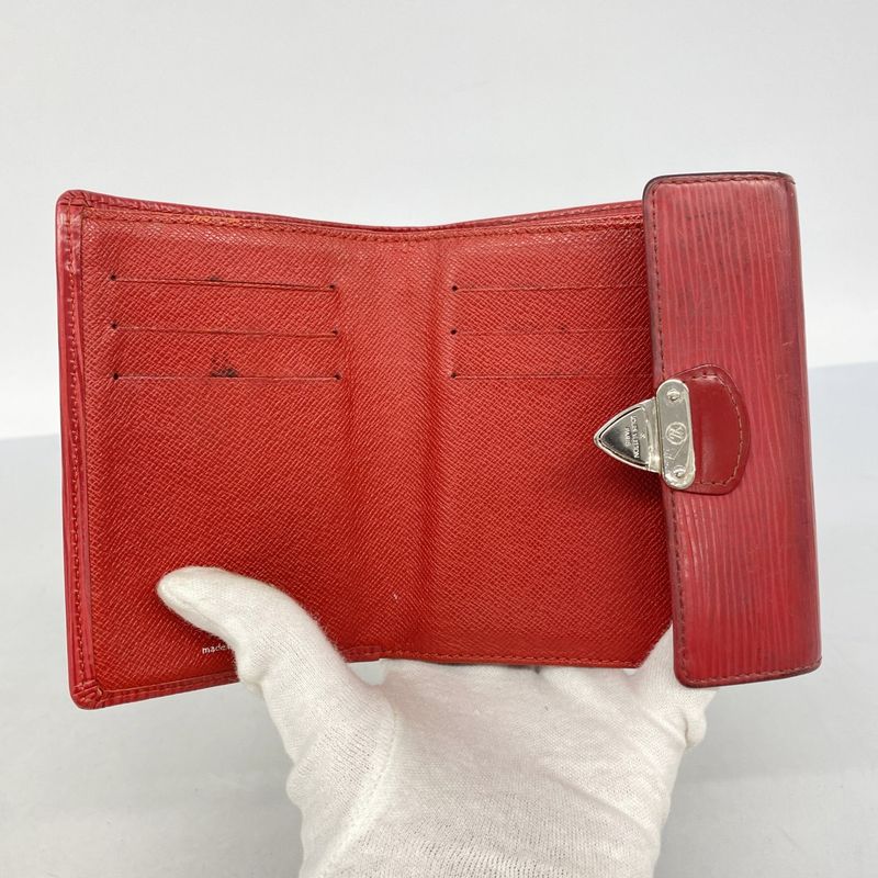 Louis Vuitton Epi Portefeuille Koala M5801e Rouge Women's Trifold Wallet