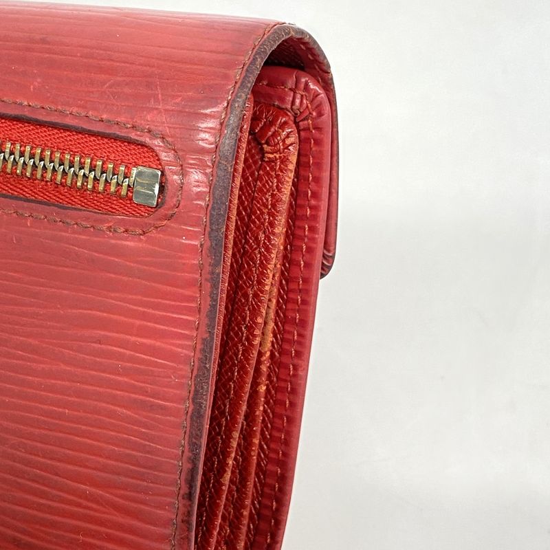 Louis Vuitton Epi Portefeuille Koala M5801e Rouge Women's Trifold Wallet
