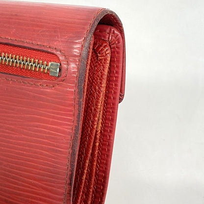 Louis Vuitton Epi Portefeuille Koala M5801e Rouge Women's Trifold Wallet