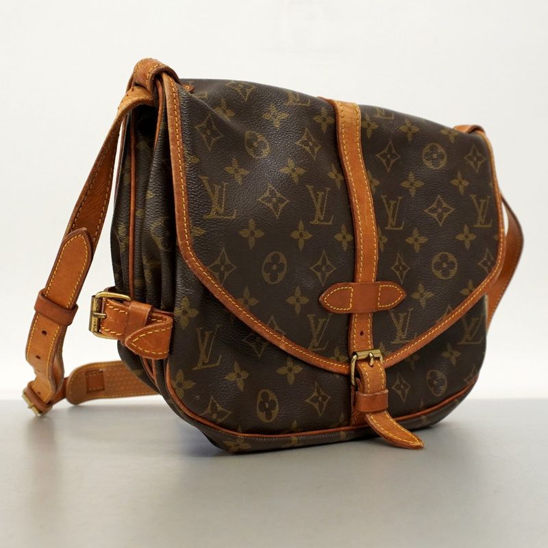 Louis Vuitton Shoulder Bag Monogram Saumur 30 M42256 Brown Ladies