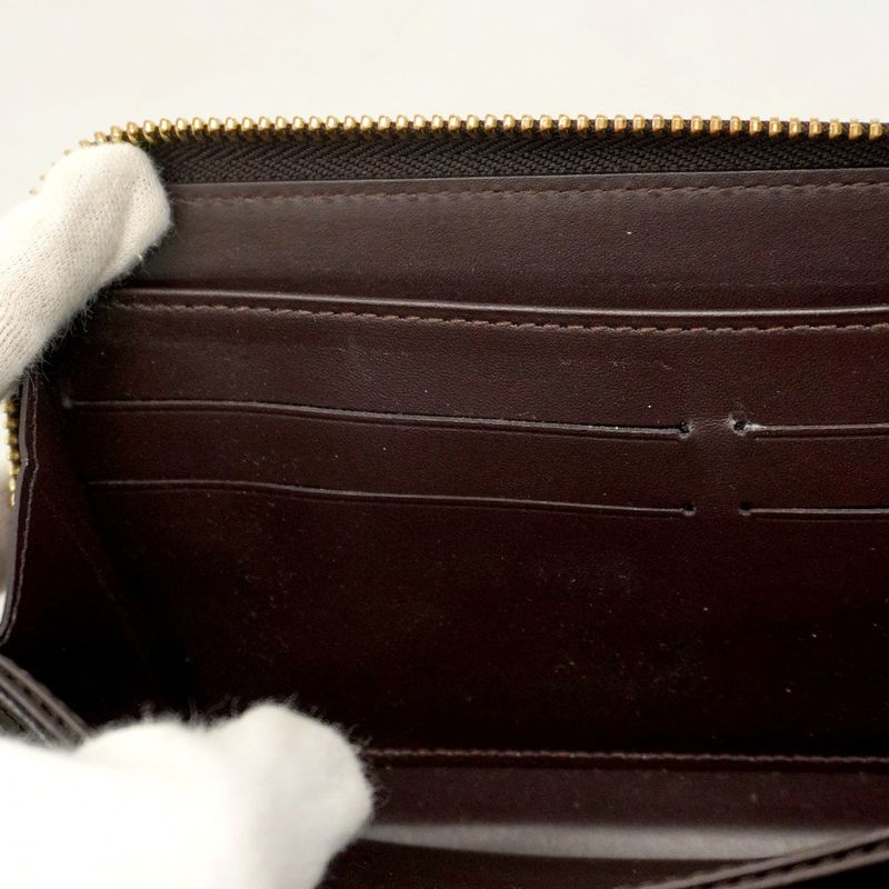 Louis Vuitton Vernis Zippy Wallet M9352 Amarante Women's Long Wallet