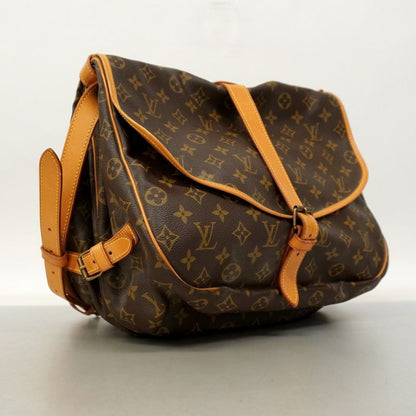 Louis Vuitton Shoulder Bag Monogram Saumur 35 M42254 Brown Ladies