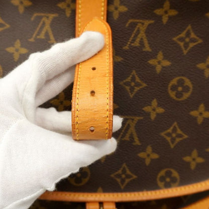 Louis Vuitton Shoulder Bag Monogram Saumur 35 M42254 Brown Ladies