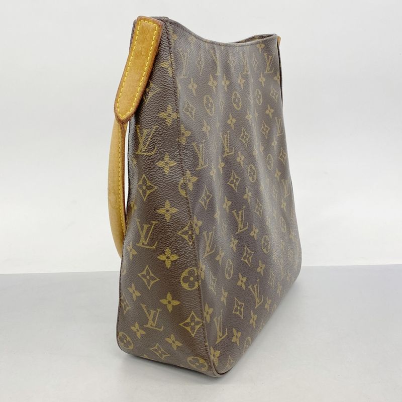 Louis Vuitton Shoulder Bag Monogram Looping GM M51145 Brown Ladies
