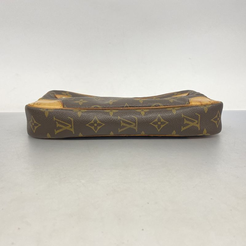 Louis Vuitton Clutch Bag Monogram Marly Dragonne GM M51825 Brown Men's
