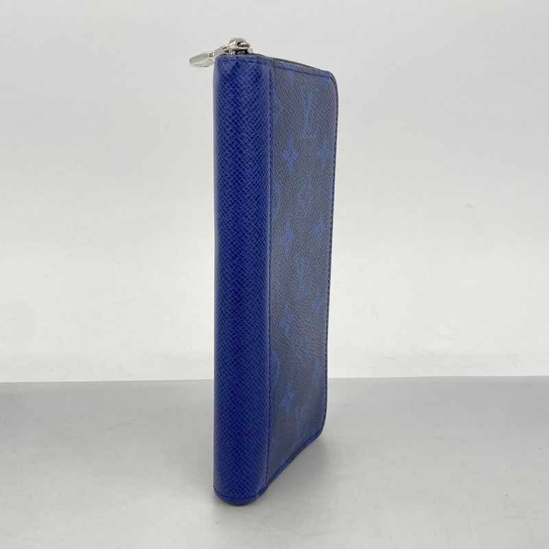 Louis Vuitton Long Wallet Taigarama Zippy Wallet Vertical M30447 Cobalt Men's