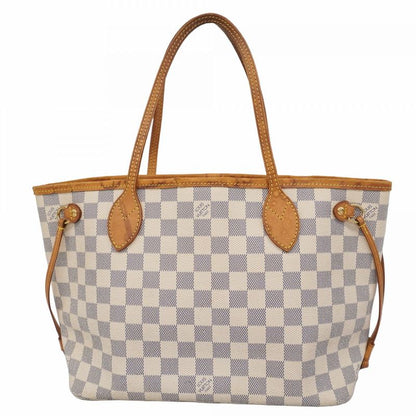 Louis Vuitton Tote Bag Damier Azure Neverfull PM N51110 White Ladies