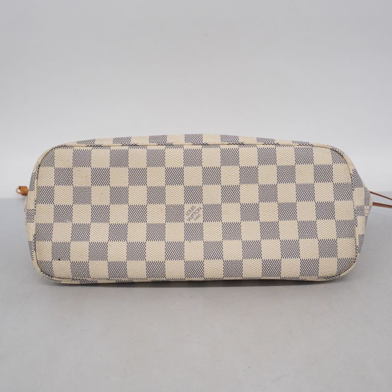 Louis Vuitton Tote Bag Damier Azure Neverfull PM N51110 White Ladies